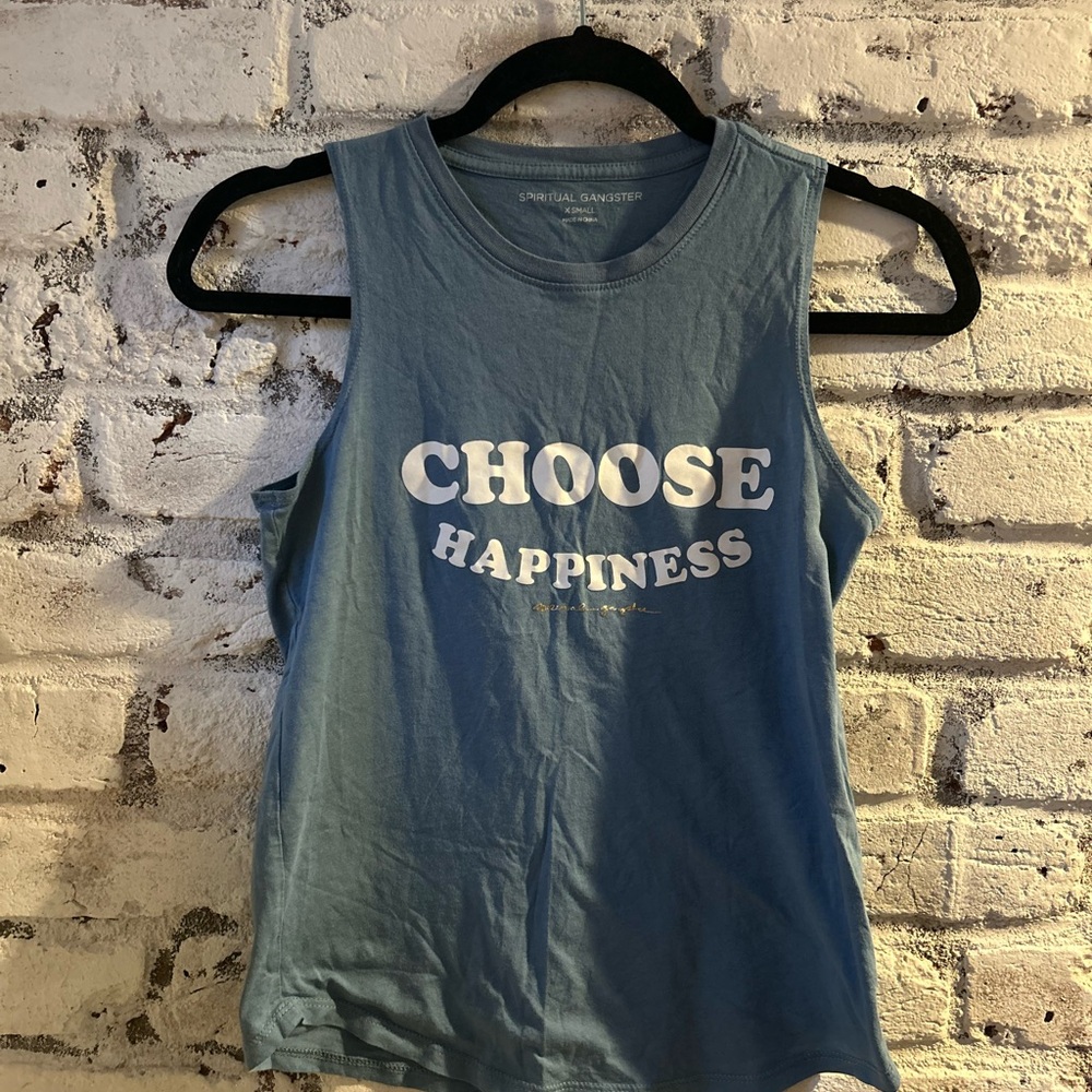 Spiritual Gangster Blue Muscle Tee Choose Print - Picture 2 of 3